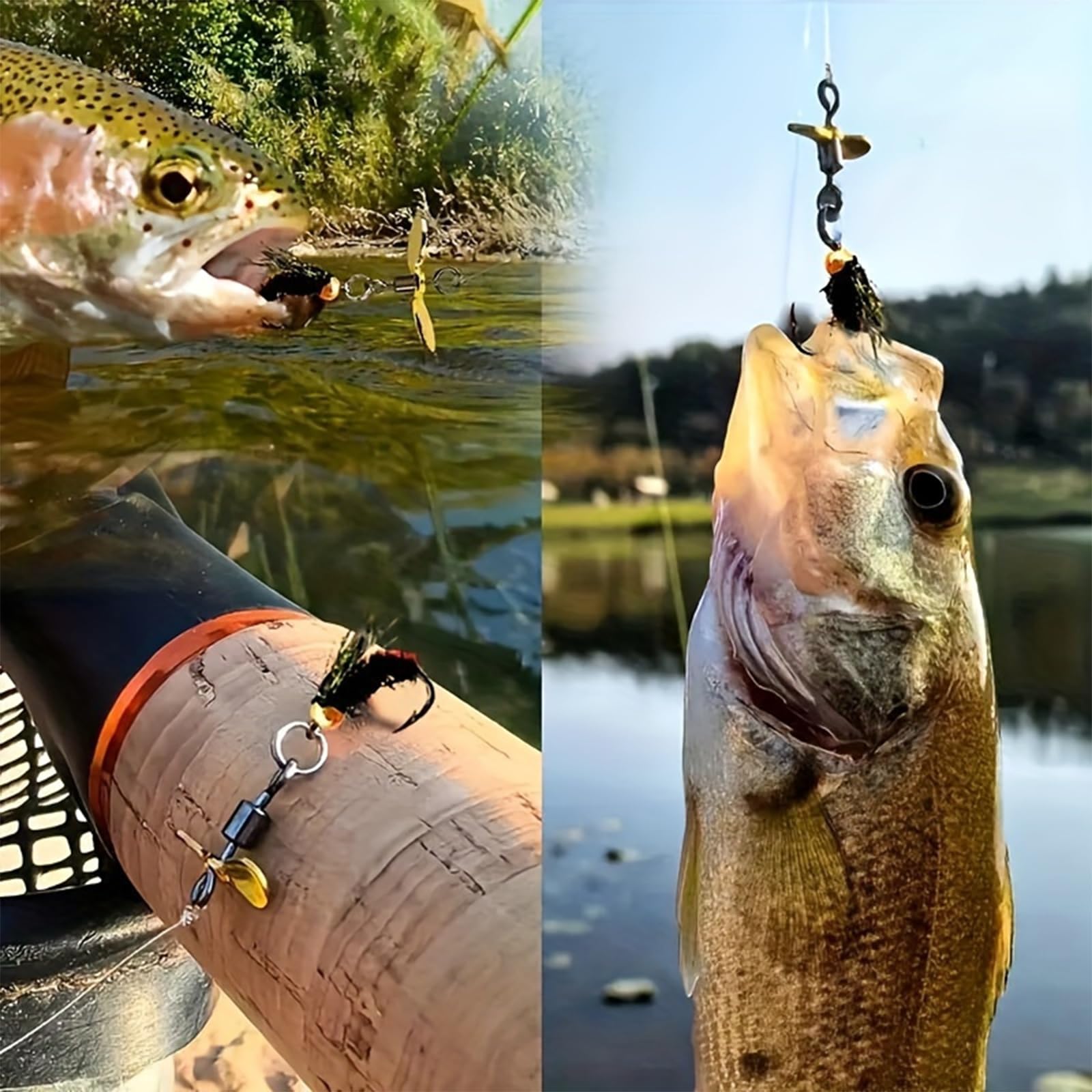 Amazon.co.jp: 毛ばり 5個 フライフック セット スピナールアー 溪流